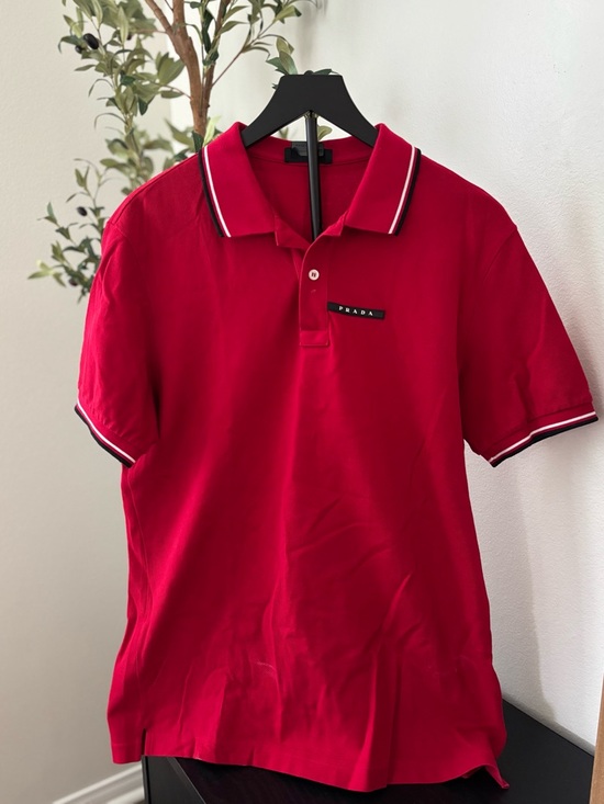 Prada Other - Prada Red Men’s Polo Shirt - Sz XL